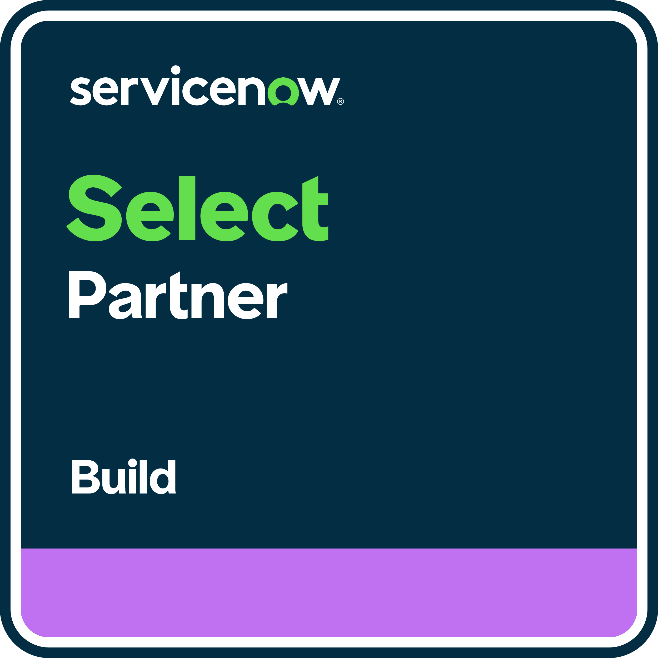 ServiceNow Platform Partner Build badge